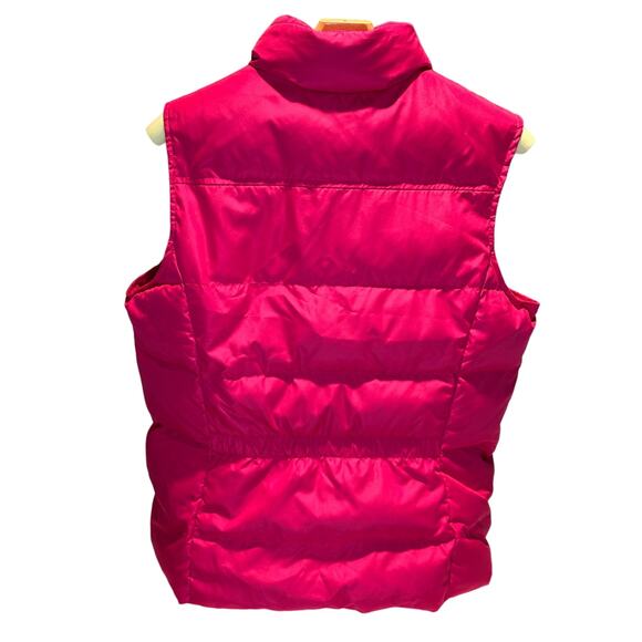 Women's Land's End Down Puffer Vest in Pink, Size Small, EUC - Picture 2 of 3